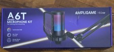 FIFINE AmpliGame A6T USB Gaming Microphone Kit RGB Boom Arm Pop Filter Cardioid