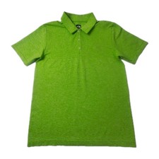 The North Face Polo Shirt Men Size Medium Green Short Sleeve Outdoors Golf Adult