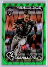 2024 Topps Chrome #155 Zach Remillard Green Raywave Refractors #/99