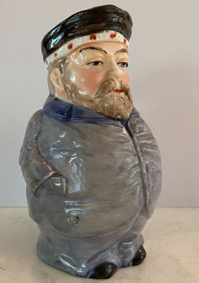Vtg Hand-Painted Sailor Toby Jug Staffordshire Style Mold #32 Hemingway 5 3/4'' T