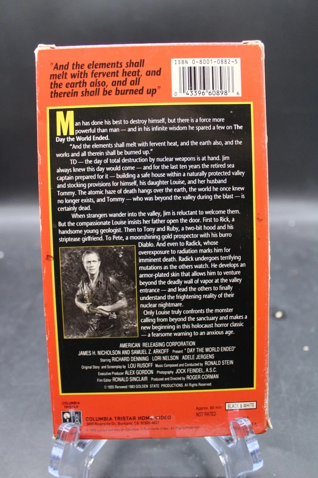 1955 Day The World Ended (VHS Tape, 1993) - Image 2 of 3