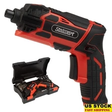 Cordless Electric Screwdriver Set 45pc Rechargeable Power Tool W/ Dual Grip New