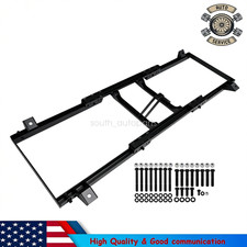 For 73-87 Square Body C10 Bucket Seat Swap Conversion Bracket 54.86 19.68 Blk