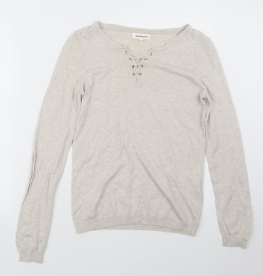 Pullover Pulli Damen UK Größe M Cache Cache Beige