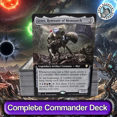 Urtet, Remnant of Memnarch COMMANDER DECK 5-Color Myr Artifacts MTG Custom  EDH | eBay