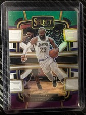 2023-24 Select LeBron James #66 Green White Purple Prizm Los Angeles Lakers