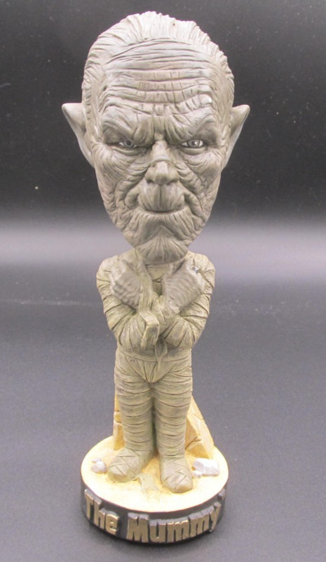 SIDESHOW THE MUMMY BOBBLEHEAD UNIVERSAL STUDIOS NODDER 8" Tall HALLOWEEN DECOR