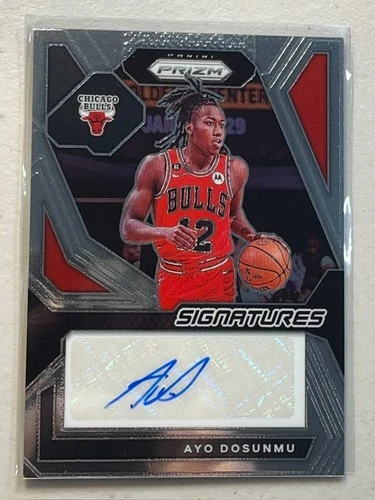 Ayo Dosunmu 2023-24 Panini Prizm Signatures Auto Autgraph SIG-AYO Bulls Wolves