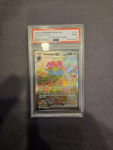 Pokémon TCG Venusaur EX 198/165 Scarlet & Violet 151 SIR PSA 9 English