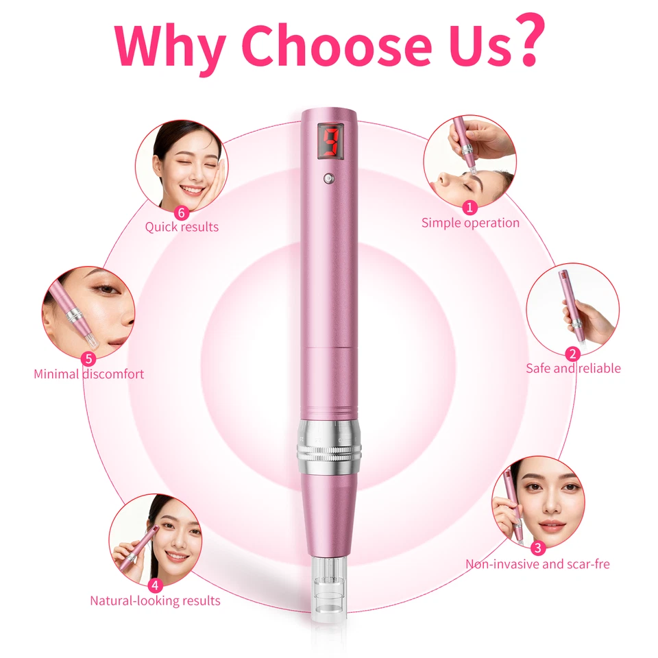 Herramienta de cuidado de la piel de belleza de 9 velocidades para mejorar la textura de la piel, acné, líneas finas Foto 4 de 4