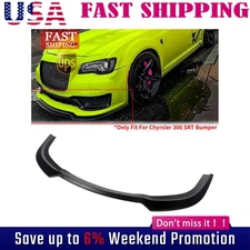 For Chrysler 300 C S SRT 2015-2023 Matte Black V2 Front Bumper Lip Splitter Kit