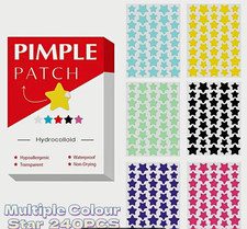 Hydrocolloid Star Pimple Patch 240PCS Hypoallergenic Waterproof Transparent