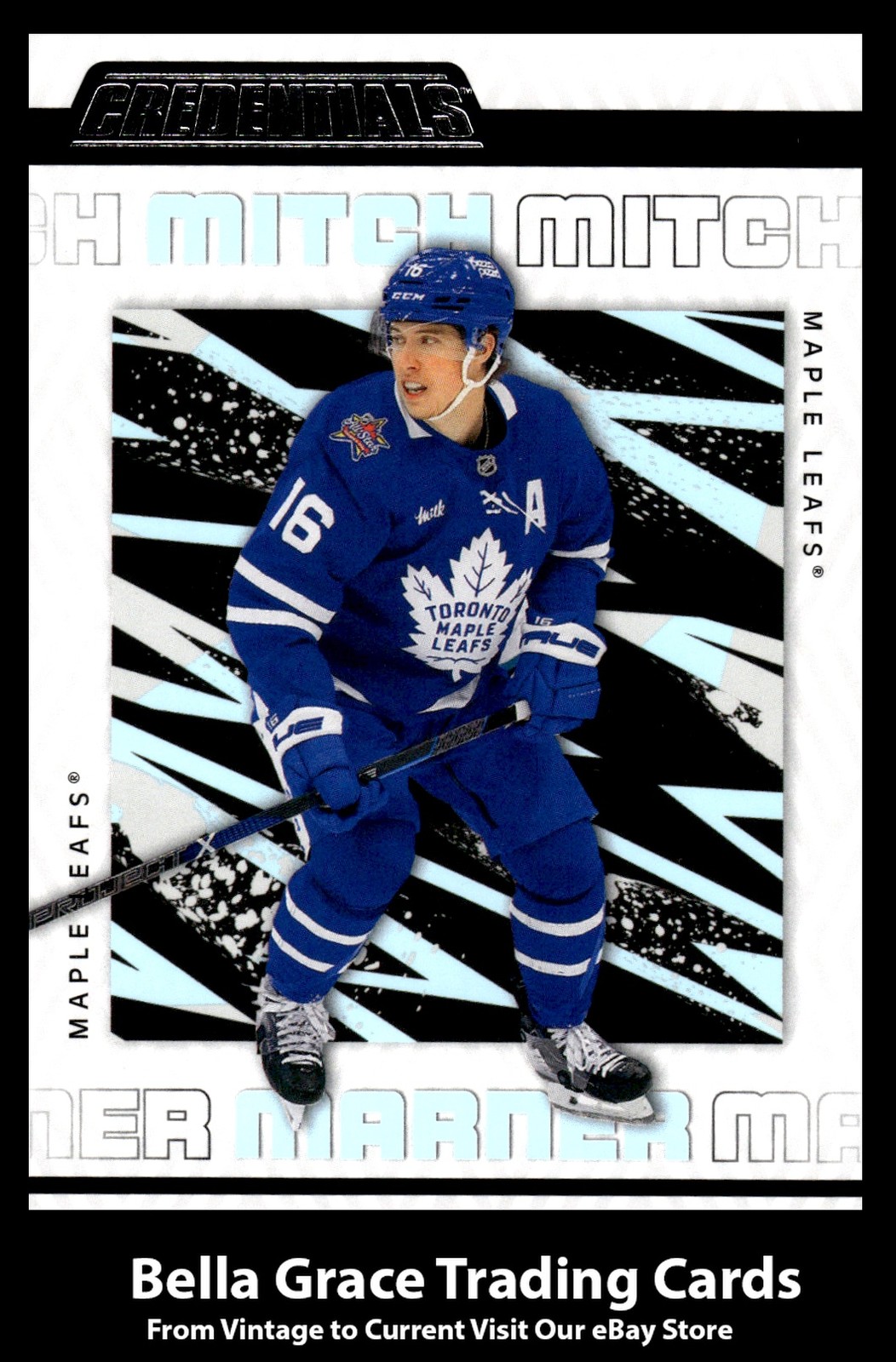 2023-24 Upper Deck Credentials Mitch Marner #85 Toronto Maple Leafs NHL Hockey