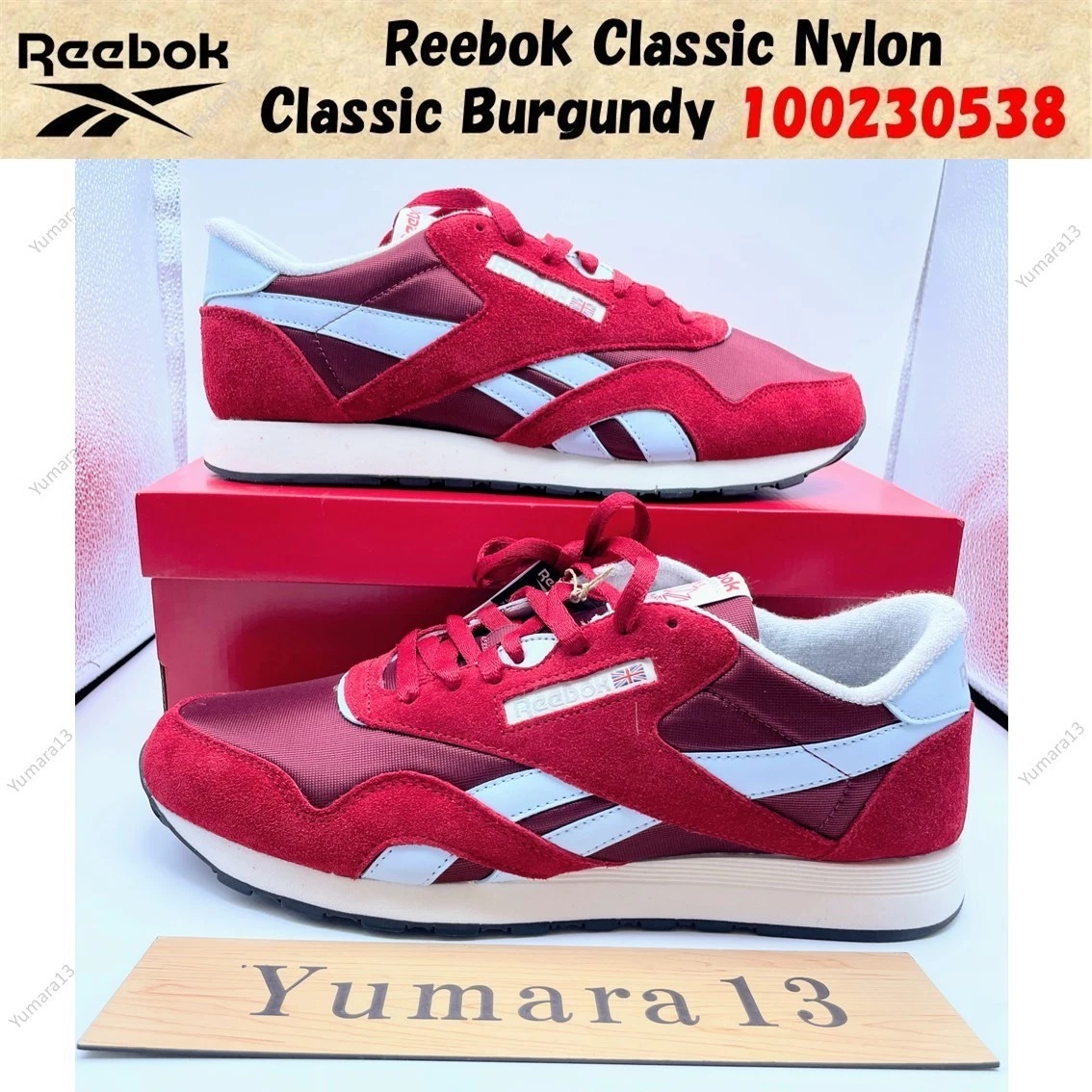 Reebok Classic Nylon Burgundy Flash Red for Sale | Authenticity