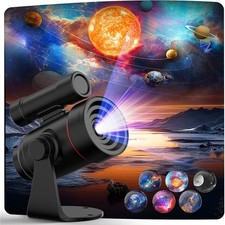 Upgraded Star Projector, Rechargeable HD Planetarium Galaxy Projector w/2000mAh