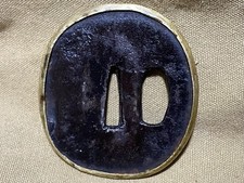 Japanese Edo Sword Guard Tsuba Katana Tanto