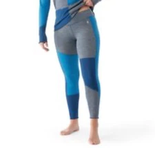 $115 Smartwool Women's Thermal Lettuce Edge Base Layer Pants-Navy-XLarge -New