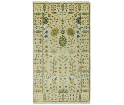 Tree of Life Wool Rug Floral Osh Chobi Oriental Carpet Foyer Entryway 3X5 ft