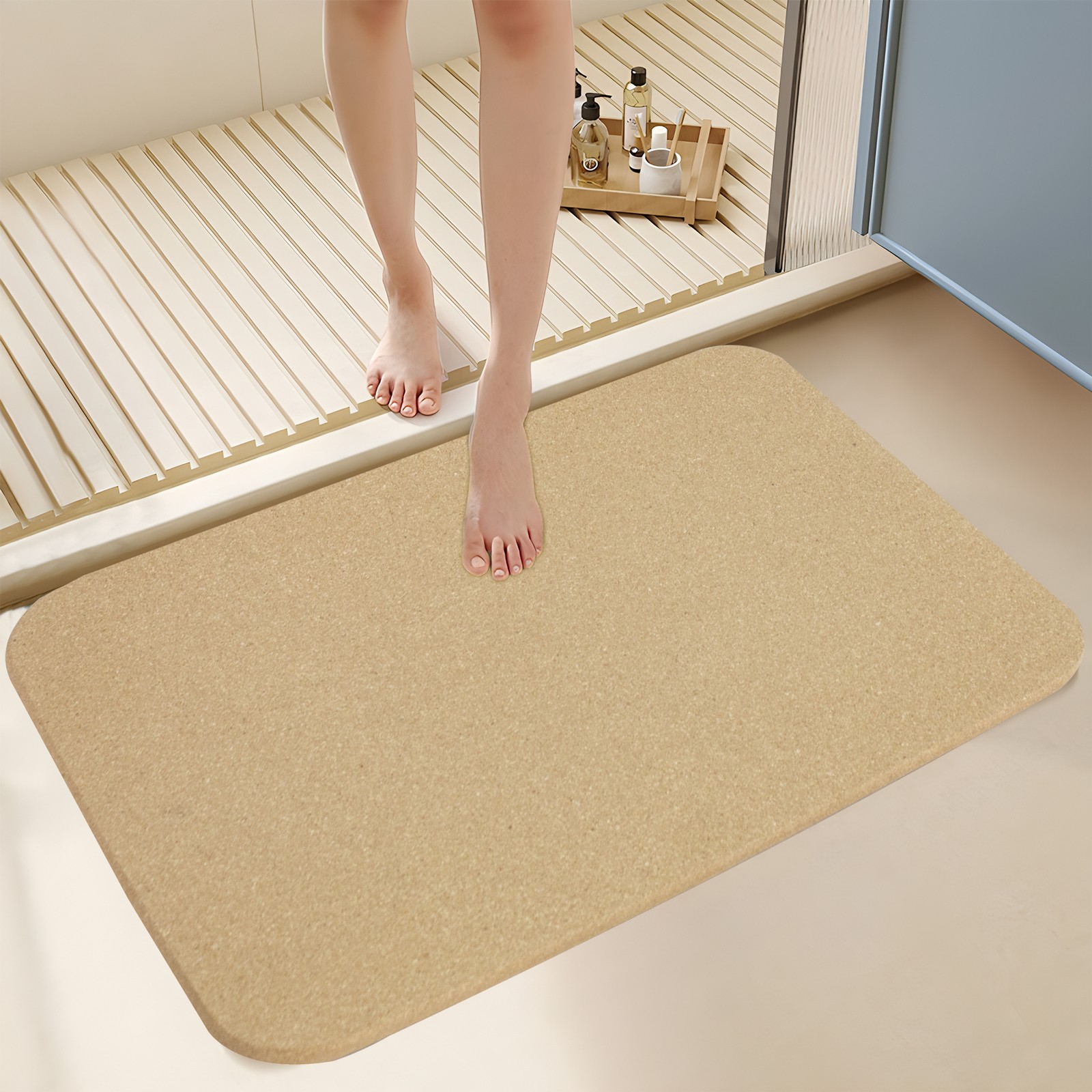 Avilo - Cork Bath Mat - 60 x 45cm - Image 2