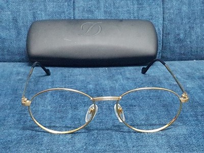 Vintage ST DUPONT D060 Lunettes Brille Brillengestell 23 Karat Vergoldet Austria