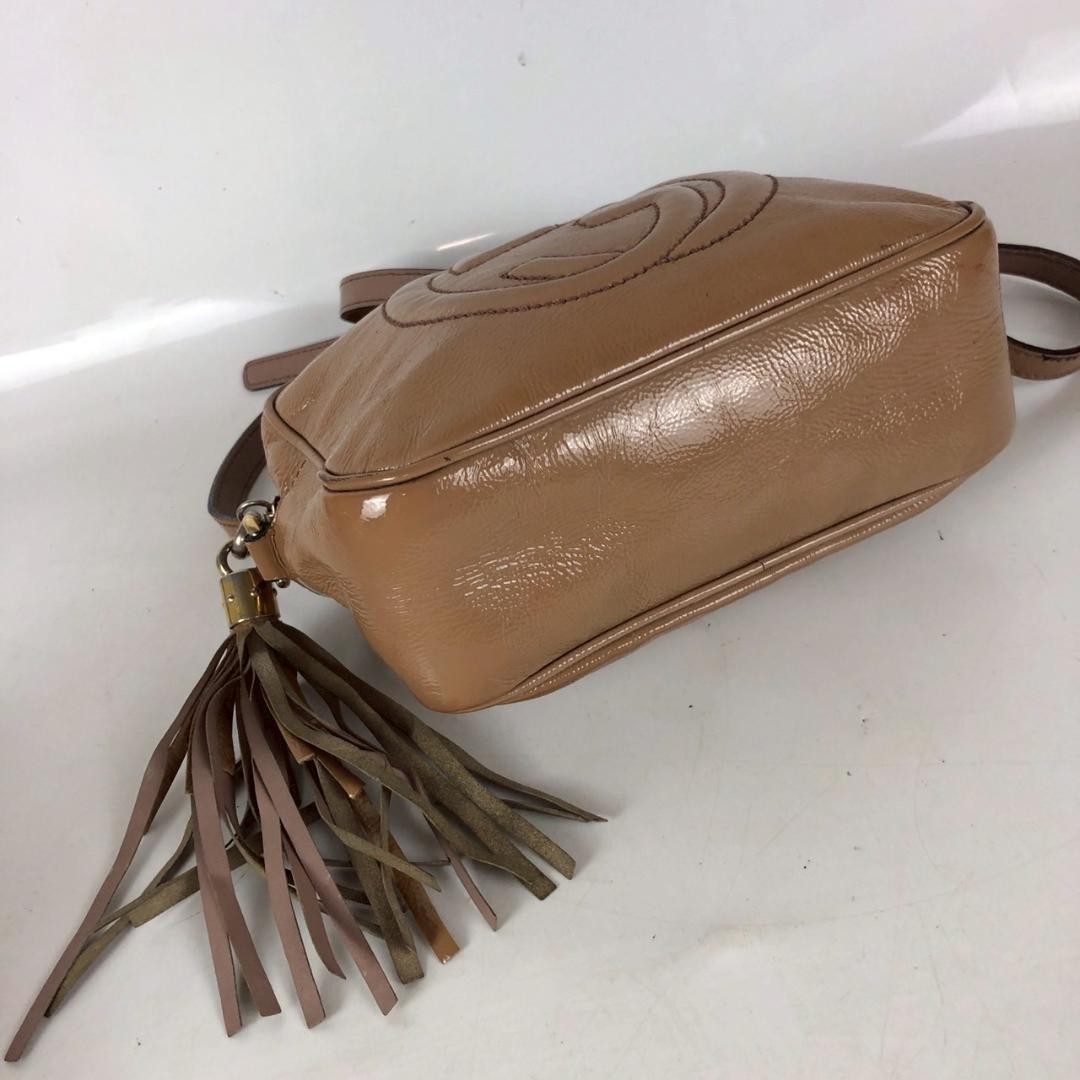 Gucci Soho Shoulder Bag Disco Crossbody Purse Beige Used Women From Japan Tassel thumbnail 15