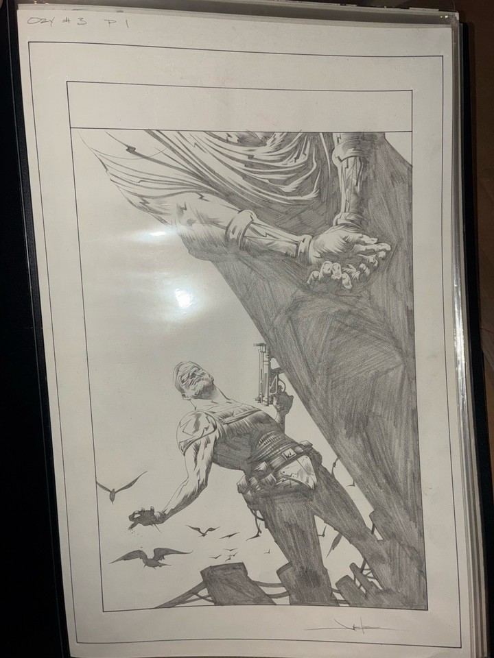 Before Watchmen 3 Ozymandias Comic Art Title Full Page Splash Comedian Jae Lee Comic Art