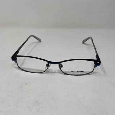 MARC HUNTER EYEWEAR 7224 BLACK BLUE 51-15-140 FLEX HINGE EYEGLASSES !560