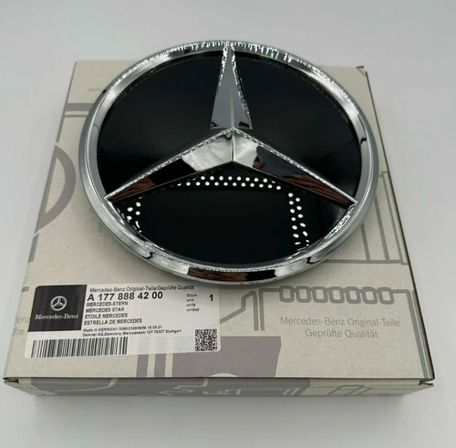 MERCEDES A CLASS W177 GENUINE FRONT BUMPER GRILL BADGE A1778884200/A0008880400
