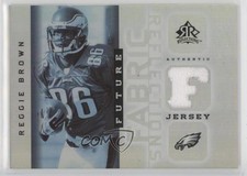 2005 Upper Deck Reflections Future Fabric Reflections Reggie Brown #FFR-RE 0i6