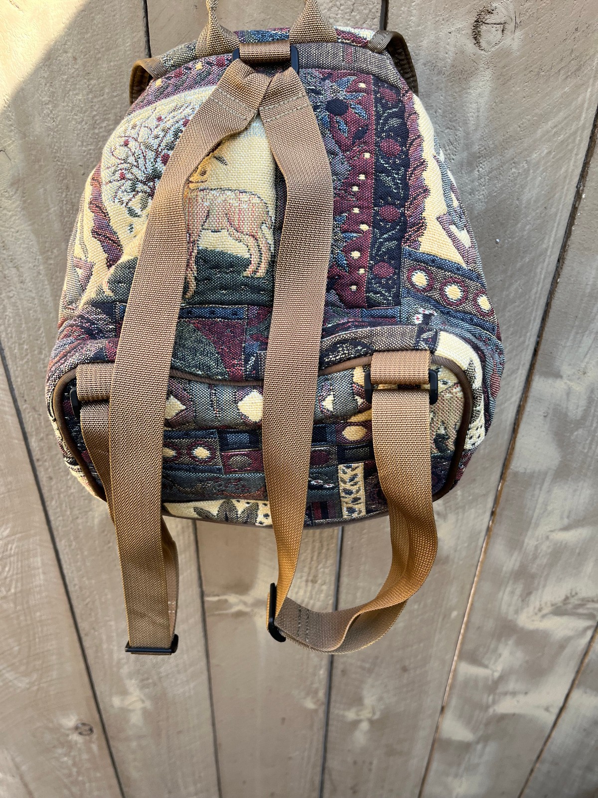 Nancy Lee Anderson Accessories Small Elephant Deer Tapestry Backpack - 9" x 8.5" thumbnail 2