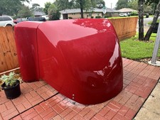 Semi Truck Fiberglass Roof Fairing Air Deflector - Gloss Red Semi Truck Fiberglass Roof Fairing Air Deflector - Gloss Red