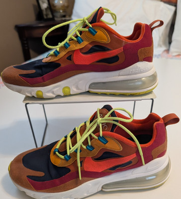 Nike Air Max 270 React CK4885-991 Rare-Judy-Multicolor Comfort Sneaker Men 9.5