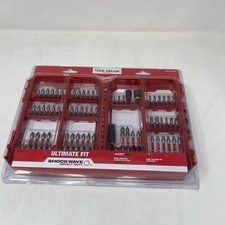 Milwaukee Shockwave 74-Pc Impact Driver Bit Set, Red/Black 48-32-5154