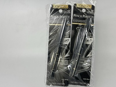 L'Oreal Paris Pencil Perfect Self-Advancing Eyeliner Carbon Black, 2 PACK