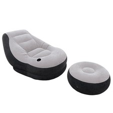 INTEX 68564 Lounge Fauteuil Pouf Gonflable Canapé D'Appui Pieds Sofa Divan