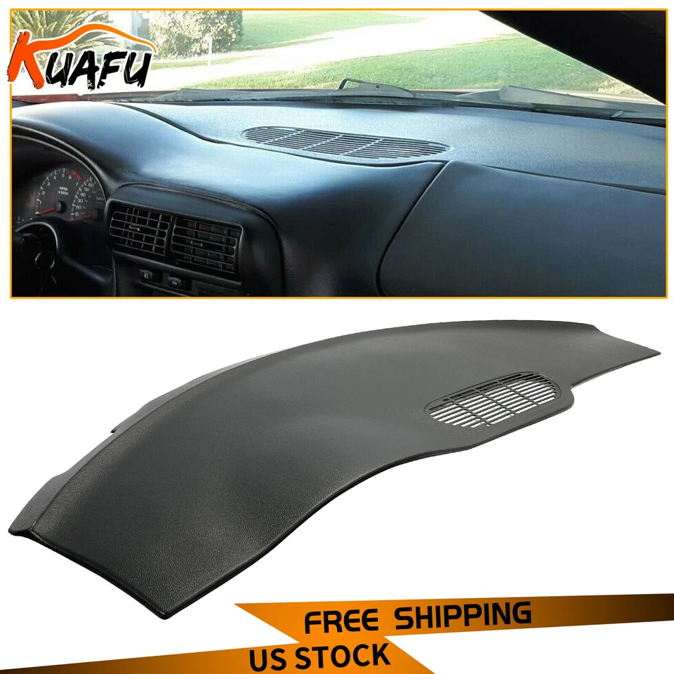 Molded Dash Cover Pad Overlay For 97-02 Chevrolet Camaro Pontiac Firebird BLK - Image 4 of 4