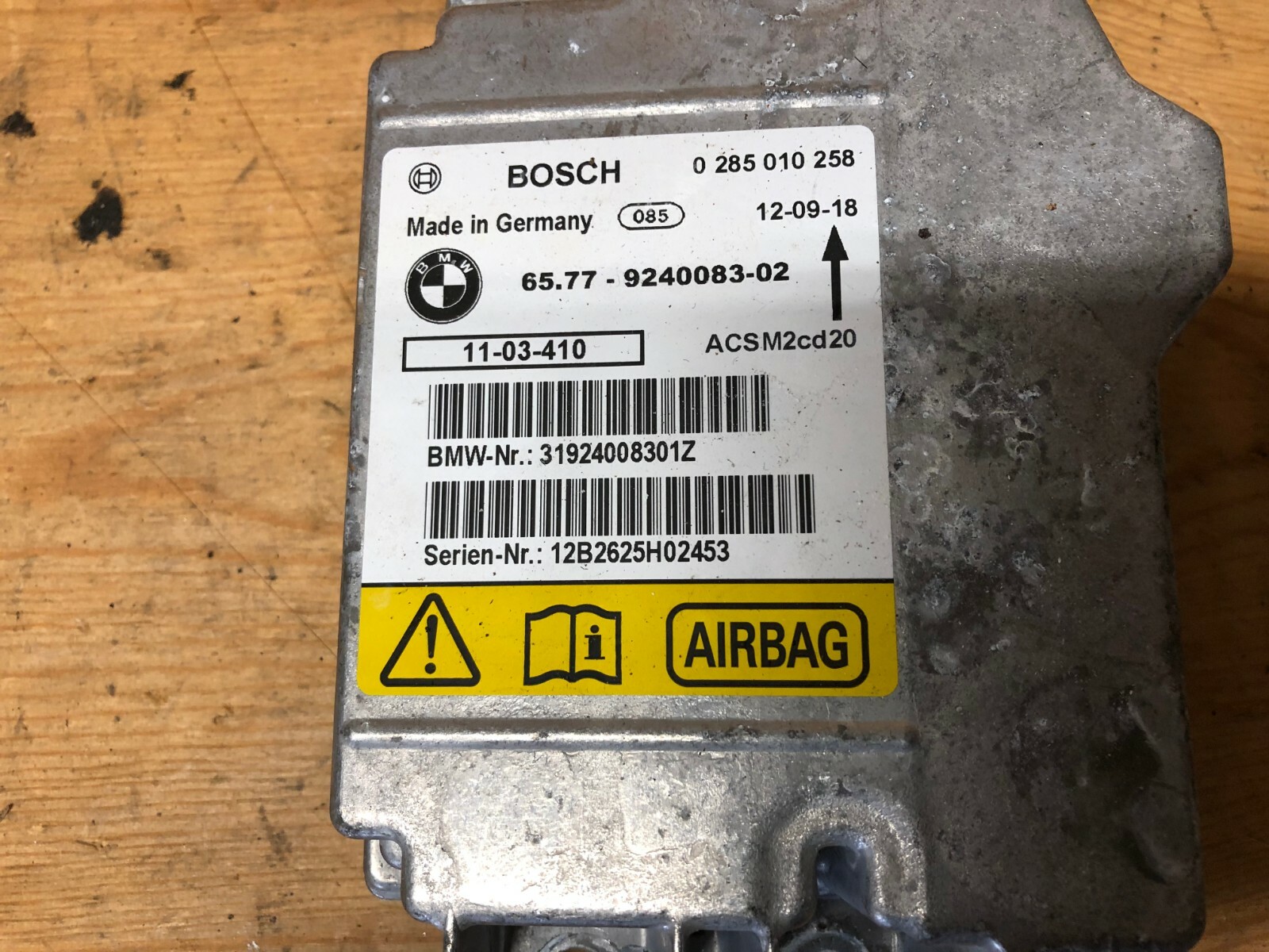 BMW 128I 135I E88 E82 OEM 08-13 ECU MAIN SIS CONTROL UNIT MODULE | eBay