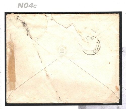 GB NAVAL *Officers Letter* 6d Rate Cover Cancelled London *28* Numeral 1870 N04c - Picture 9 of 9