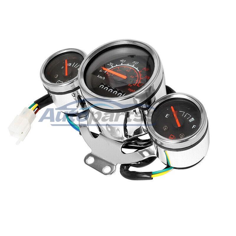 Motorcycle Universal LCD Digital Adjust Odometer Speedometer Tachometer Gauge