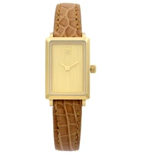 Gomelsky Shirley Fromer Women's Watch Beige & Diamond Dial Alligator Strap 3478