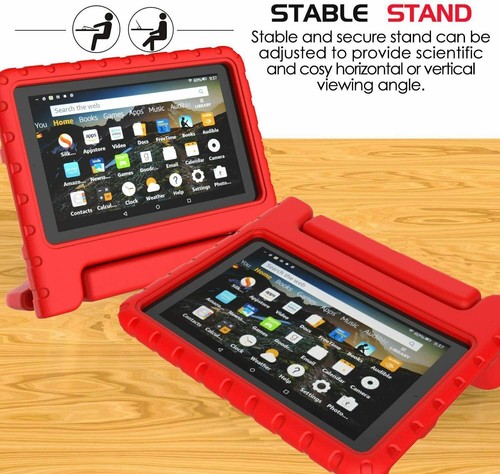 Kids Stand Case Cover for Amazon Kindle Fire 7 / Fire HD 8 Tablet ShockProof - Picture 2 of 14