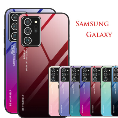 Hülle für Samsung Galaxy Note 20 S20 S10 S9 A41 A51 Schutzhülle Cover Glas Case