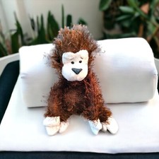 GANZ Webkinz Plush 8" Monkey HM008 NO CODE Retired EUC