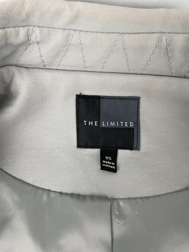 The Limited Women’s Gray Double Breasted Belted Trench Coat Size XS - Picture 2 of 4