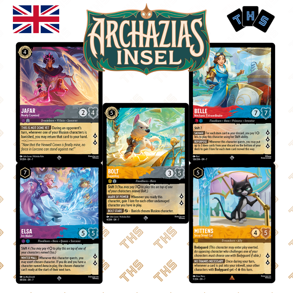 KEEN Lorcana Disney Archazias Island ?? Inglese Carte singole NM M
