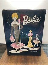 Vintage 1962 Barbie Carrying Case With Accessories