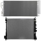 Aluminum Radiator & AC Condenser Cooling Kit For 2016-2019 Chevrolet Trax 1.4L