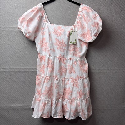 cheetah print flowy dress Taylor Women's Floral Puff-Sleeve Dress - Almond Lake Blue