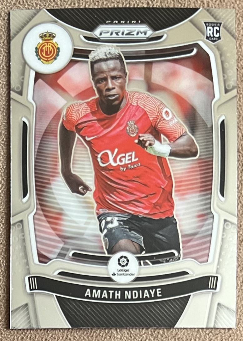 アンス ファティ Panini Chronicles ジャージナンバー 激レア！ 2021 Panini Chronicles Prizm Amath Ndiaye Rookie RCD Mallorca #215
