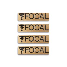 Focal Speaker Logo Badge Custom Made Aluminum 34mm 1.34" X9mm 0.35" 